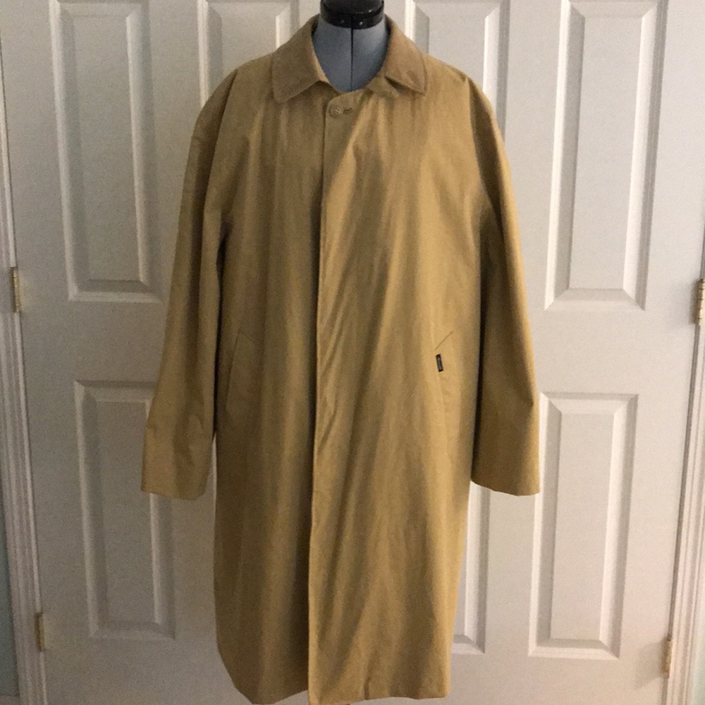 Faconnable Yellowstone Inspired Cowboy Long Tan Coat w/ Zip Out Lining Size L